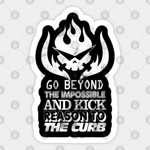 BEYOND THE IMPOSSIBLE Sticker by Potaaties